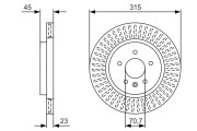 0 986 479 U65 BOSCH brzdový kotúč 0 986 479 U65 BOSCH