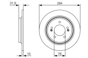 0 986 479 V09 Brzdový kotouč BOSCH