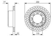 0 986 479 V18 BOSCH brzdový kotúč 0 986 479 V18 BOSCH