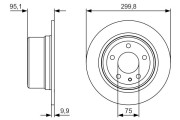 0 986 479 V37 Brzdový kotouč BOSCH