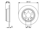 0 986 479 V78 Brzdový kotouč BOSCH