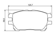 0 986 494 212 BOSCH sada brzdových platničiek kotúčovej brzdy 0 986 494 212 BOSCH