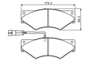 0 986 494 296 BOSCH sada brzdových platničiek kotúčovej brzdy 0 986 494 296 BOSCH