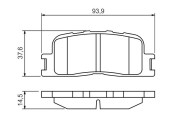 0 986 494 359 BOSCH sada brzdových platničiek kotúčovej brzdy 0 986 494 359 BOSCH