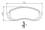 0 986 494 373 BOSCH sada brzdových platničiek kotúčovej brzdy 0 986 494 373 BOSCH