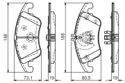 0 986 TB3 152 BOSCH sada brzdových platničiek kotúčovej brzdy 0 986 TB3 152 BOSCH