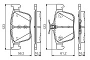 0 986 TB3 176 BOSCH sada brzdových platničiek kotúčovej brzdy 0 986 TB3 176 BOSCH