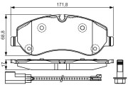 0 986 TB3 205 BOSCH sada brzdových platničiek kotúčovej brzdy 0 986 TB3 205 BOSCH