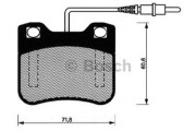 0 986 461 109 BOSCH sada brzdových platničiek kotúčovej brzdy 0 986 461 109 BOSCH