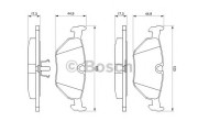 0 986 469 961 BOSCH sada brzdových platničiek kotúčovej brzdy 0 986 469 961 BOSCH