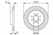 0 986 479 V35 Brzdový kotouč BOSCH