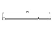 1 987 473 067 BOSCH výstrażný kontakt opotrebenia brzdového oblożenia 1 987 473 067 BOSCH