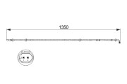 1 987 473 503 BOSCH výstrażný kontakt opotrebenia brzdového oblożenia 1 987 473 503 BOSCH