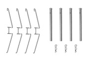 1 987 474 611 Sada prislusenstvi, oblozeni kotoucove brzdy BOSCH