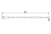 1 987 474 970 BOSCH výstrażný kontakt opotrebenia brzdového oblożenia 1 987 474 970 BOSCH
