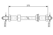 1 987 476 023 BOSCH brzdová hadica 1 987 476 023 BOSCH