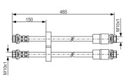 1 987 476 125 Brzdová hadice BOSCH