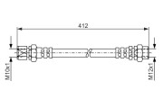 1 987 476 144 BOSCH brzdová hadica 1 987 476 144 BOSCH