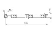 1 987 476 155 BOSCH brzdová hadica 1 987 476 155 BOSCH