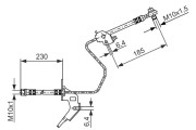 1 987 476 199 BOSCH brzdová hadica 1 987 476 199 BOSCH