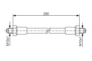 1 987 476 267 BOSCH brzdová hadica 1 987 476 267 BOSCH