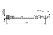 1 987 476 338 BOSCH brzdová hadica 1 987 476 338 BOSCH