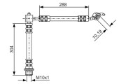 1 987 476 358 BOSCH brzdová hadica 1 987 476 358 BOSCH