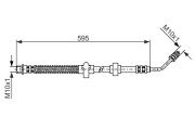 1 987 476 374 BOSCH brzdová hadica 1 987 476 374 BOSCH