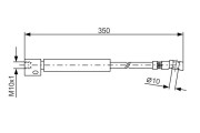 1 987 476 409 BOSCH brzdová hadica 1 987 476 409 BOSCH