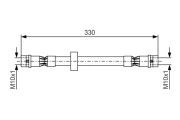 1 987 476 410 BOSCH brzdová hadica 1 987 476 410 BOSCH