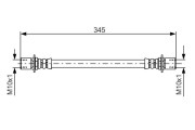 1 987 476 497 BOSCH brzdová hadica 1 987 476 497 BOSCH