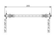 1 987 476 575 BOSCH brzdová hadica 1 987 476 575 BOSCH