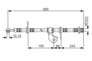 1 987 476 735 BOSCH brzdová hadica 1 987 476 735 BOSCH
