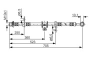 1 987 476 755 BOSCH brzdová hadica 1 987 476 755 BOSCH