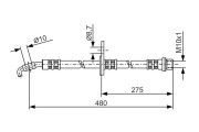 1 987 476 758 BOSCH brzdová hadica 1 987 476 758 BOSCH