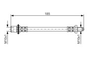 1 987 476 939 BOSCH brzdová hadica 1 987 476 939 BOSCH