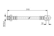 1 987 476 957 BOSCH brzdová hadica 1 987 476 957 BOSCH