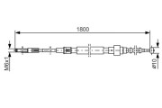 1 987 477 165 BOSCH żażné lanko parkovacej brzdy 1 987 477 165 BOSCH