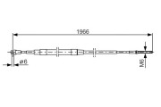 1 987 477 179 BOSCH żażné lanko parkovacej brzdy 1 987 477 179 BOSCH