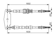 1 987 477 232 BOSCH żażné lanko parkovacej brzdy 1 987 477 232 BOSCH