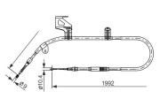 1 987 477 244 BOSCH żażné lanko parkovacej brzdy 1 987 477 244 BOSCH