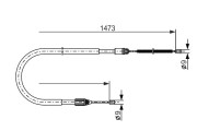 1 987 477 636 BOSCH żażné lanko parkovacej brzdy 1 987 477 636 BOSCH