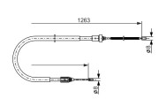 1 987 477 642 BOSCH żażné lanko parkovacej brzdy 1 987 477 642 BOSCH