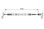 1 987 477 688 Tažné lanko, parkovací brzda BOSCH