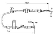 1 987 477 788 BOSCH żażné lanko parkovacej brzdy 1 987 477 788 BOSCH