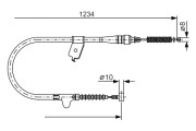 1 987 477 816 BOSCH żażné lanko parkovacej brzdy 1 987 477 816 BOSCH