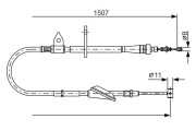 1 987 477 995 BOSCH żażné lanko parkovacej brzdy 1 987 477 995 BOSCH