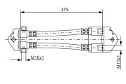 1 987 481 072 BOSCH brzdová hadica 1 987 481 072 BOSCH