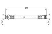 1 987 481 074 BOSCH brzdová hadica 1 987 481 074 BOSCH