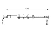 1 987 481 290 Brzdová hadice BOSCH